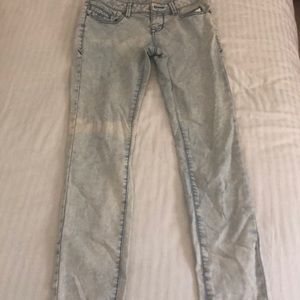 American Rag “super skinny” acid washed jeans